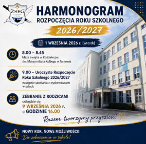 Rozpoczęcie roku szkolnego 2026/2027